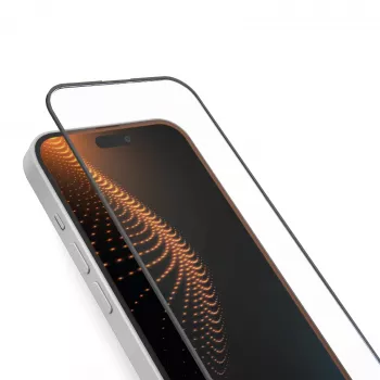 SBS Mobile tempered glass screen protector for Apple iPhone 16 / iPhone 15 / iPhone 15 Pro - 9H hardness, scratch-resistant, oleophobic, bubble-free, 1-pack TED3OSCRGLIP1661