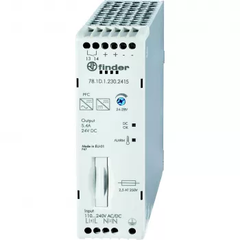 Finder 78.1D.1.230.2415 DIN Rail Power Supply 24 V/DC 5.4 A 130 W