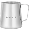 Smeg CMMJ01 Milk Frothing Jug 50s Style Silver Stainless Steel