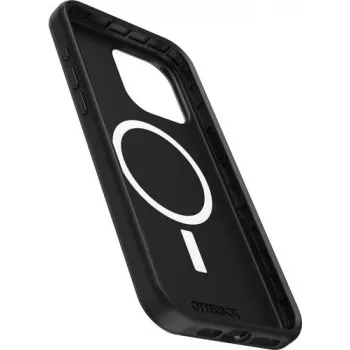 OtterBox Symmetry Series Back Cover for Apple iPhone 15 Pro Max – Antimicrobial, MagSafe-Compatible, Black 77-94125