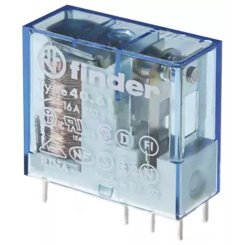 Finder Miniature Power PCB Relay 1 Changeover 16A 24V DC Coil 406190241000