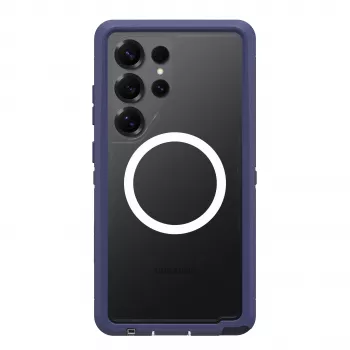 OTTERBOX Defender XT Clear MagSafe Case for Samsung Galaxy S25 Ultra – Purple (Thistle Purple) 77-97585
