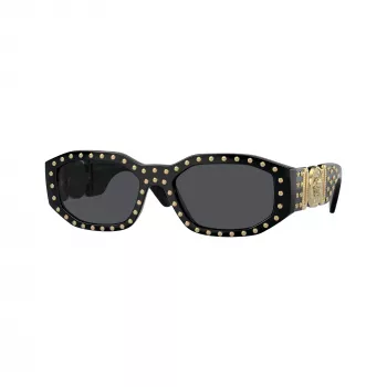 Versace Unisex VE4361 Sunglasses – Black Frame, Grey Lenses, 53/18/140 mm VE4361-539787