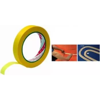 3M Painter's Masking Tape 244 Gold, 24 mm x 50 m, 0.08 mm, Extra Thin and Conformable for Professional Painting - 1 Roll 2442450