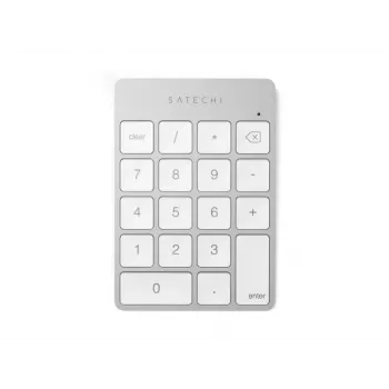 Satechi Slim Wireless Keypad – Bluetooth Numeric Keypad, Silver