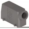 ILME TMAO24.40 High Construction Cover, Size 24B, Side M40 Entry, 4-Screw Locking, Die-Cast Aluminium, RAL 7040