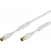 Vivanco SAT Antenna Connection Cable 3 m, White VVAN30FEDBGW