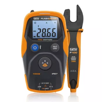 HT Instruments Flashmeter Pro TRMS Digital Multimeter with Lux Meter and Flash Duration Measurement 1010601