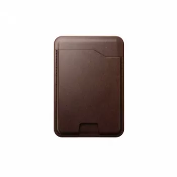NOMAD Leather Mag Wallet - MagSafe and Apple Find My Compatible Leather Wallet (Brown)
