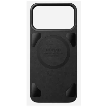 NOMAD Magnetic Leather Back for iPhone 17 Pro Max MagSafe-Compatible, Horween Leather (Black)