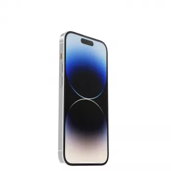 OtterBox Trusted Glass Screen Protector for Apple iPhone 14 Pro Max – Tempered Glass, Clear, 9H Hardness, Antibacterial, Oleophobic, Easy Installation with Screen Machine 77-88923
