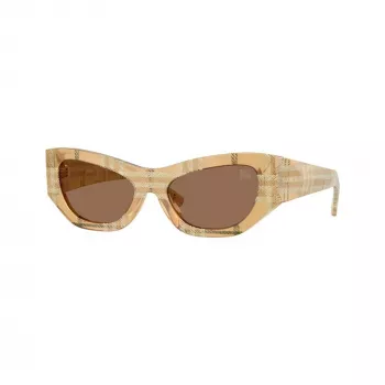 Burberry Women's BE4450U415773 Square Sunglasses, Havana/Brown Gradient, 54mm