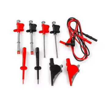 HT Instruments 44100 Multimeter Test Lead Set with 4mm Banana Plugs, Test Probes and 6 Crocodile Clips (20A)