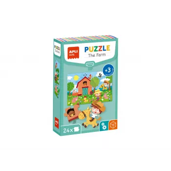AGIPA The Farm Learning Puzzle, 24 Pieces, Cardboard Box, 152 mm Length 18746