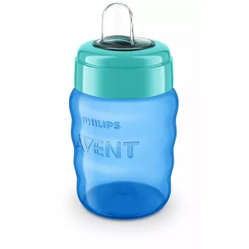 Philips AVENT Easy Sip Trainer Cup, 9M+, 260 ml, Silicone Spout, Blue