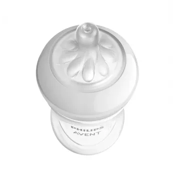 Philips Avent Natural Response Baby Bottle Teats, Fast Flow, 3m+, 2-Pack, Silicone, Transparent