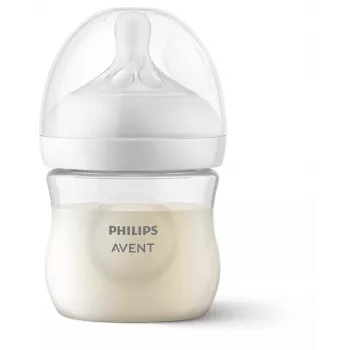 Philips Avent Natural Response Feeding Bottle 125 ml with Newborn Teat, 0m+