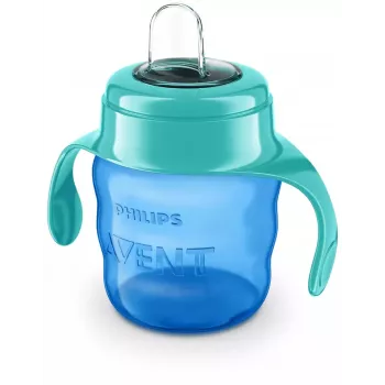 Philips AVENT Easy Sip Training Cup with Handles, 6M+, 200ml, Silicone Spout, Green