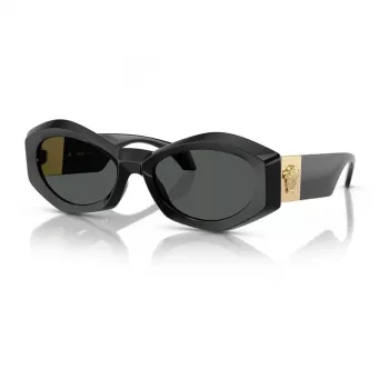 Versace VE4466UGB187 Men's Sunglasses Black Frame Dark Grey Lenses 54-19-140
