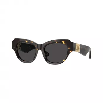 Burberry BE4423-410687 Women's Cat-Eye Sunglasses, Dark Brown Havana Frame, Brown Gradient Lenses, 52mm
