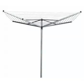 Brabantia Topspinner Rotary Washing Line 40m, 4 Arms, Metallic Grey