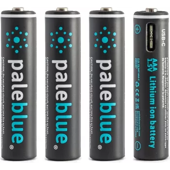 Pale Blue PB-AAA-C USB-C Rechargeable Lithium-Ion AAA Battery