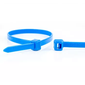 WKK blue cable ties 100 x 2.5 mm, 100 pcs, polyamide 6.6 11032671