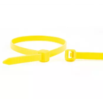 WKK yellow nylon cable ties 100 x 2.5 mm, 100-Pack 11032471