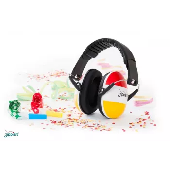 Jippie's Ear Protection Ear Defenders for Children, Festival Pink