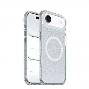 OtterBox React Series Case for Apple iPhone 15 Pro Max – Stardust (Transparent Glitter), MagSafe Compatible 77-99279