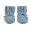Lodger Slipper Merino Wool Baby Shoes, Blue Fogg, 6-12 Months