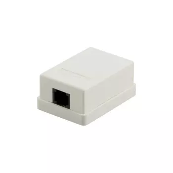 DSIT DS-Wall-Out-UTP5-I Surface-Mounted Cat5e UTP RJ45 Outlet, Ivory