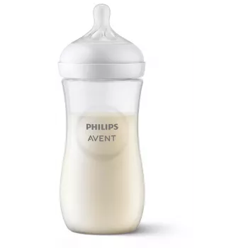 Philips Avent Natural Response Baby Bottle 330 ml, Fast Flow Teat, 3m+