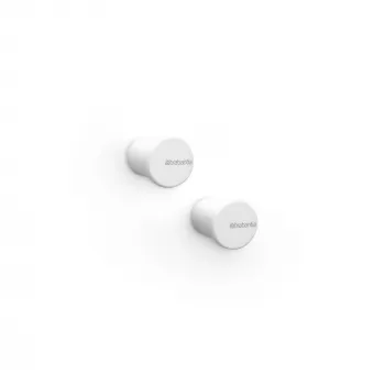 Brabantia MindSet Towel Hook, Set of 2, Mineral Fresh White