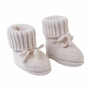 Lodger Slipper Folklore Merino Wool Baby Shoes, Birch, 0-6 Months
