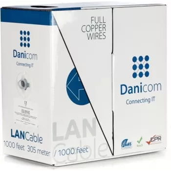 DSIT DANICOM CAT5E UTP 305m Solid Core LSZH (Eca) Cable DC-UTP5E-305S-ECA
