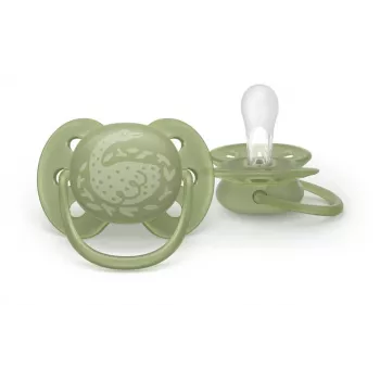Philips Avent Ultra Soft Soothers Neutral, 18M+, 2-Pack