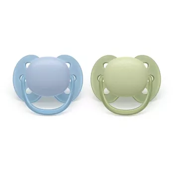 Philips Avent Ultra Soft Soother 0-6 Months, Neutral, 2-Pack