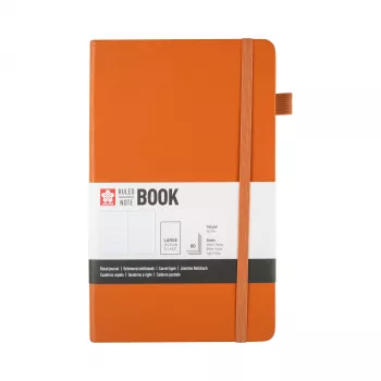 SAKURA 94146603 notebook A5 lined amber hardcover 160 pages