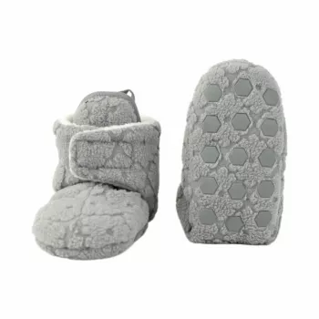 Lodger Slipper Folklore Fleece Baby Slippers, Drizzle, 12-18 Months