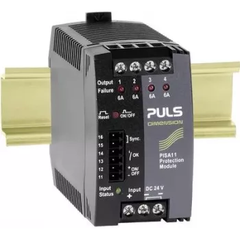 PULS DIMENSION PISA11.406 4-Channel Electronic Circuit Breaker Module 24V DC 4x6A