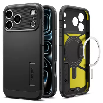 Spigen Tough Armor T MagSafe case for iPhone 18 Pro / 17 Pro – Black
