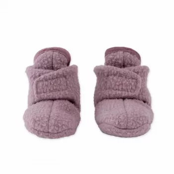 Lodger Slipper Teddy Baby Shoes, Pink, 0-3 Months, Non-Slip, Fleece, Unisex