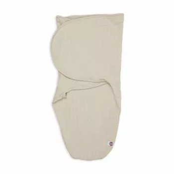 Lodger Bundler Solid Knit Cotton Baby Swaddle, Birch