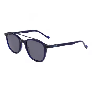 ZEISS Men's ZS22518S-415 Rectangular Sunglasses, Black/Grey, 52-20-145