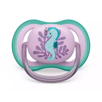 Philips AVENT Ultra Air Deco Soother Seahorse 6-18M Girls 1 Piece