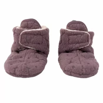 Lodger Slipper Folklore Fleece Baby Shoes, Mauve, 6-12 Months