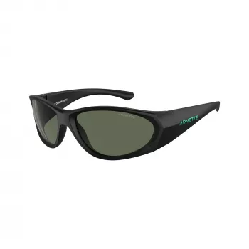 Arnette AN4342 Rectangular Sunglasses, Matte Black/Grey, 62-17-125 mm AN4342-275871