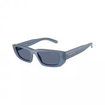 Arnette AN4357-124872 Women's Rectangular Sunglasses, Transparent Grey Frame, Dark Grey Lenses, 53mm
