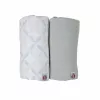 Lodger Swadler Solid Matcha Cotton Swaddle, Peppermint/Blue Fogg, 110x110 cm, 2-Pack
